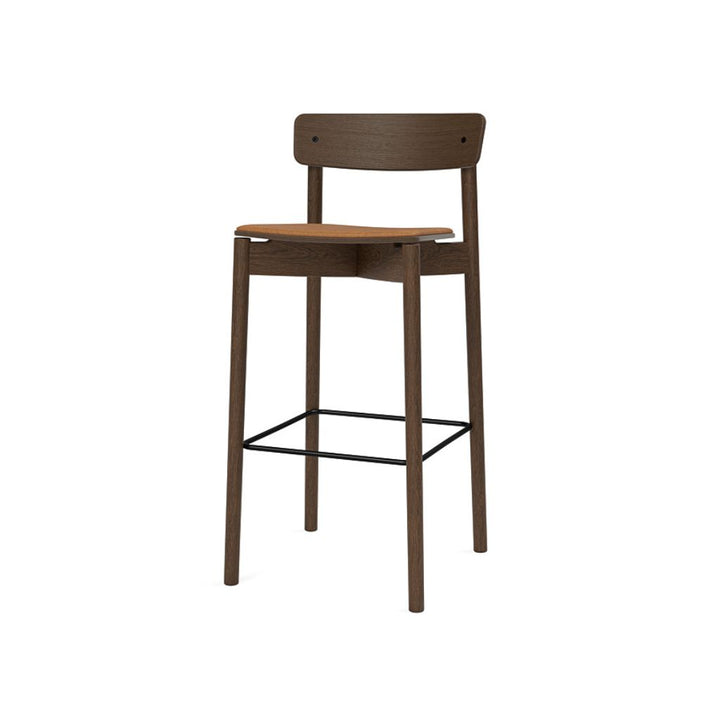 TAKT Cross Bar Chair H75, Røget eg / Cognac læder