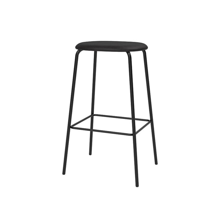 TAKT Studio Barhocker H75, Schwarzes Dunes Leder