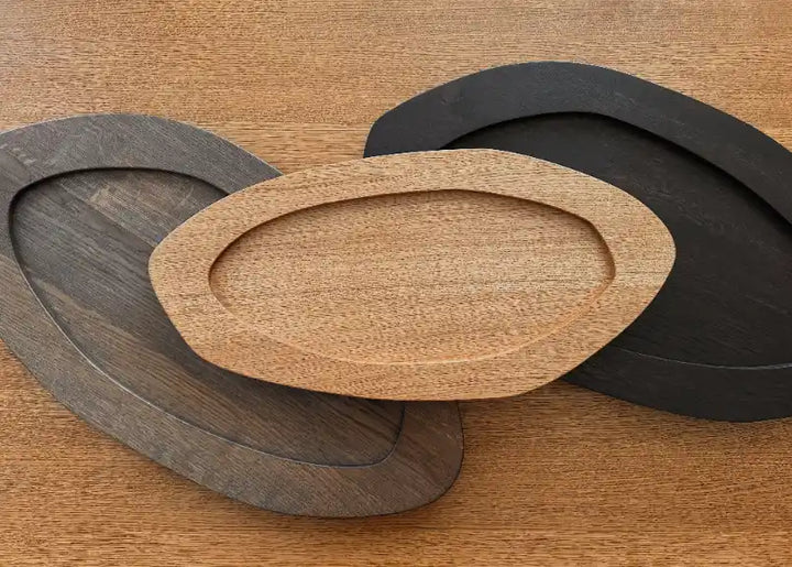Fora Projects Wooden Tray Large, Røget Eg