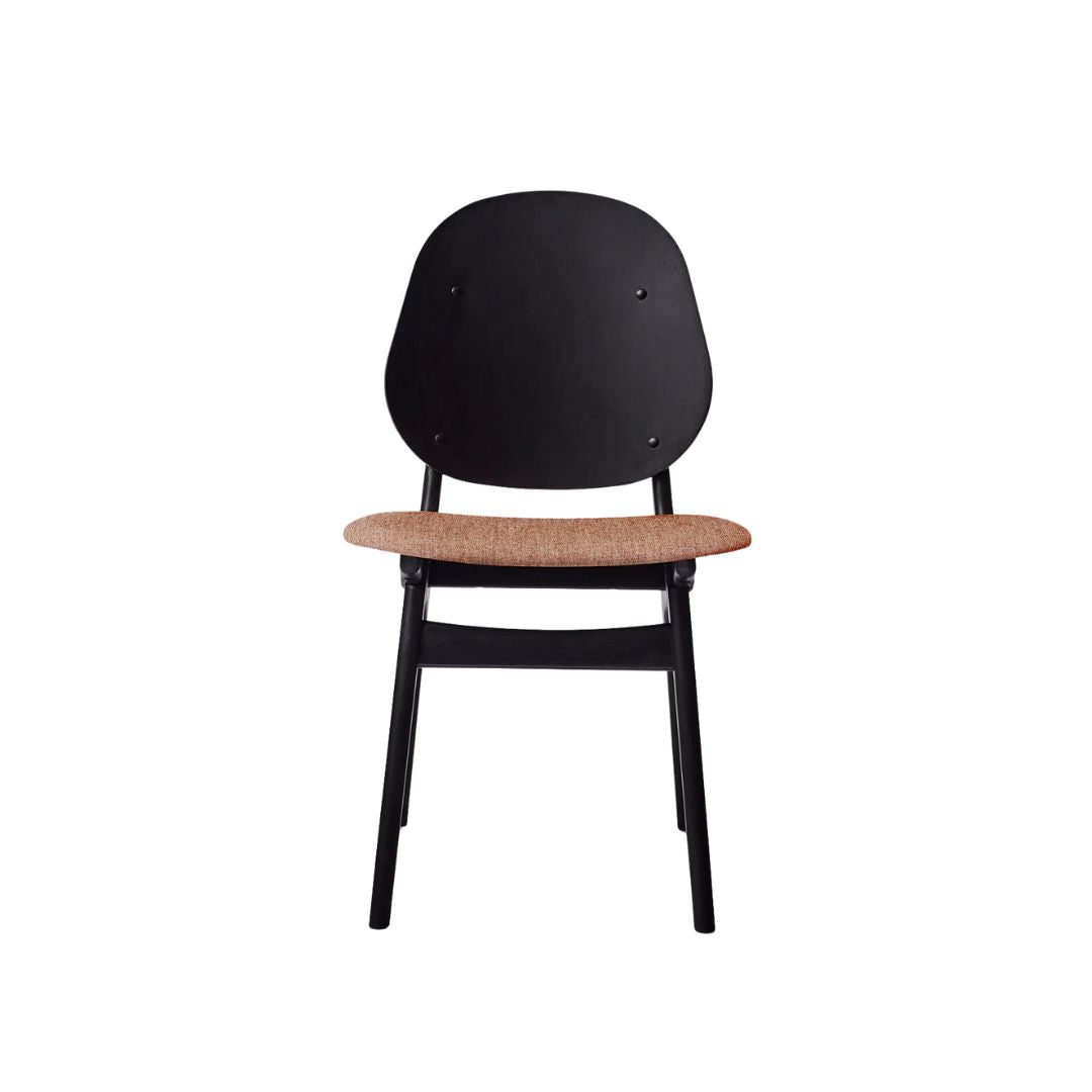 Warm Nordic, Noble Dining Chair, schwarz lackierte Buche/Pale Rose