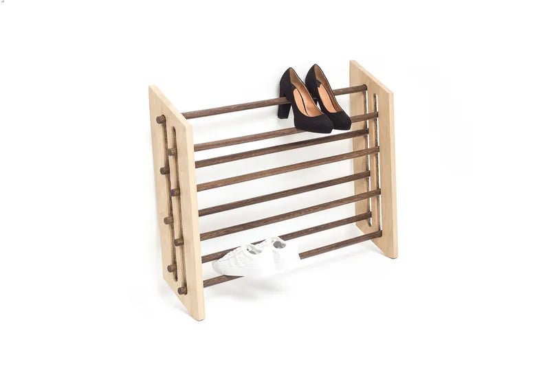 We Do Wood Moodstand skostativ 78 cm, Lys / Mørk Eg