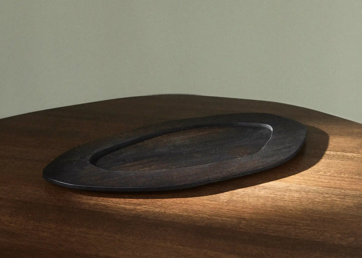 Fora Projects Wooden Tray Small, Mørk Røget Eg