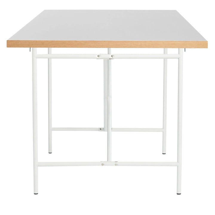 Egon Eiermann Tisch, 160x80 cm, Weiß / Weiß