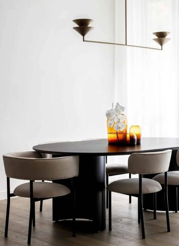 Møbel Copenhagen FONT Esszimmerstuhl - Grau/Schwarz Gestell