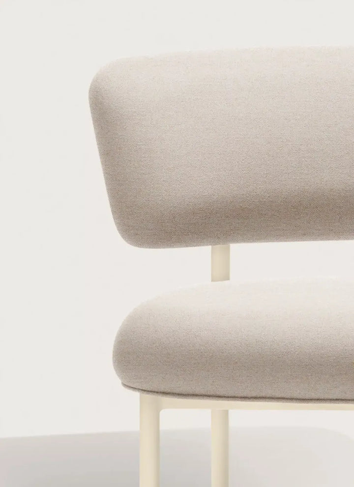 Møbel Copenhagen FONT Outdoor Sessel - Creme/Weißes Gestell