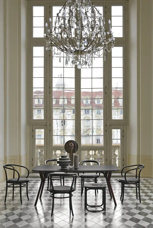 Gebrüder Thonet Vienna Postsparkasse Hocker - Schwarz