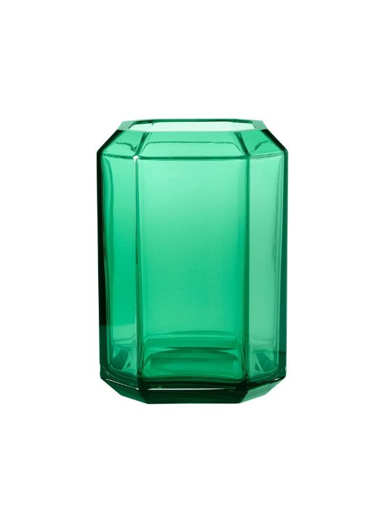 LOUISE ROE Jewel Vase Giant H26, Grün