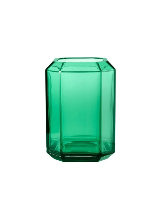 LOUISE ROE Jewel Vase Medium H20, Grün