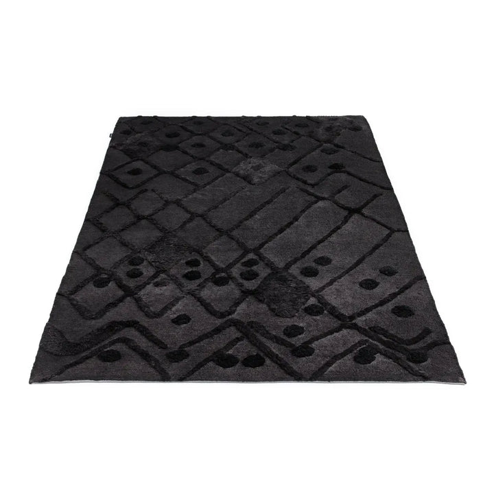 Massimo Bur-Bur Teppich 170x240, Schwarz