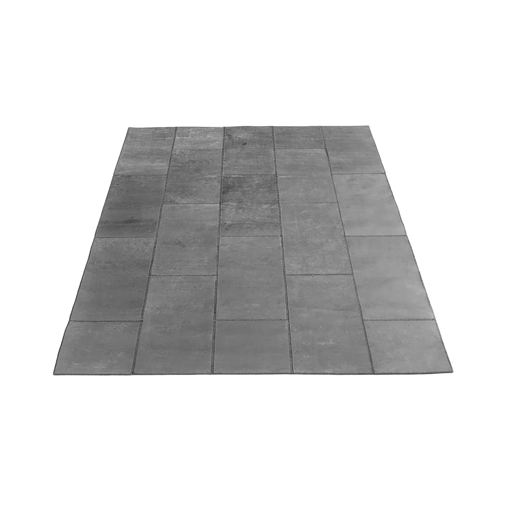 Massimo Leder Teppich Grau 180x240 – KEEPR
