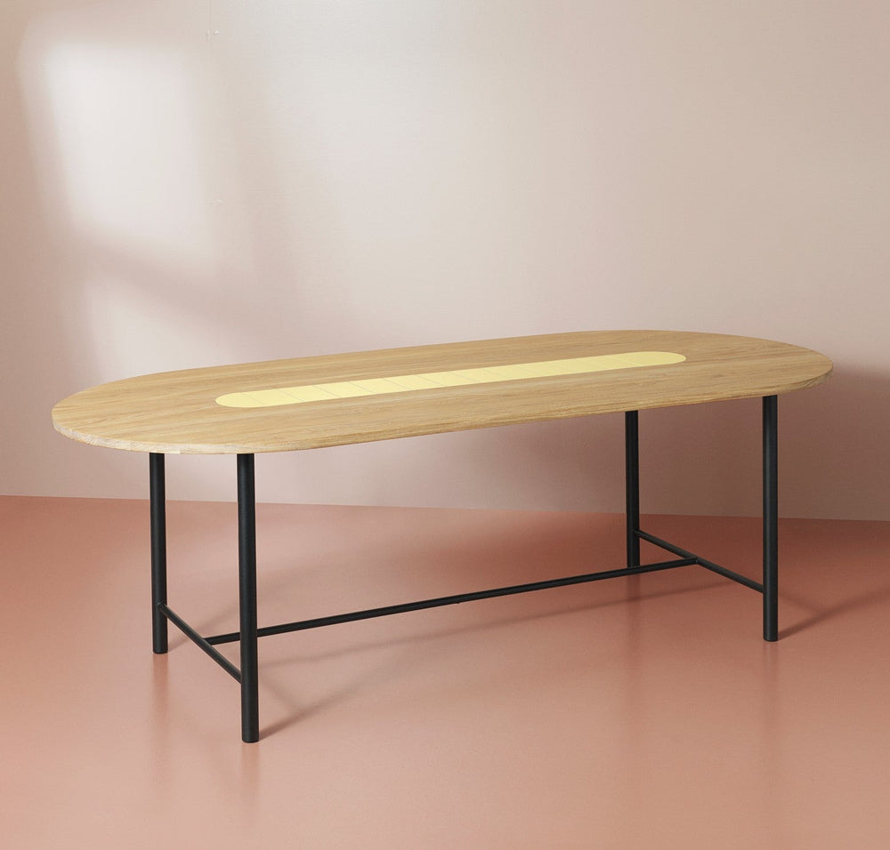 Warm Nordic - Be My Guest Bord/Spisebord L:220 Eg/Gul