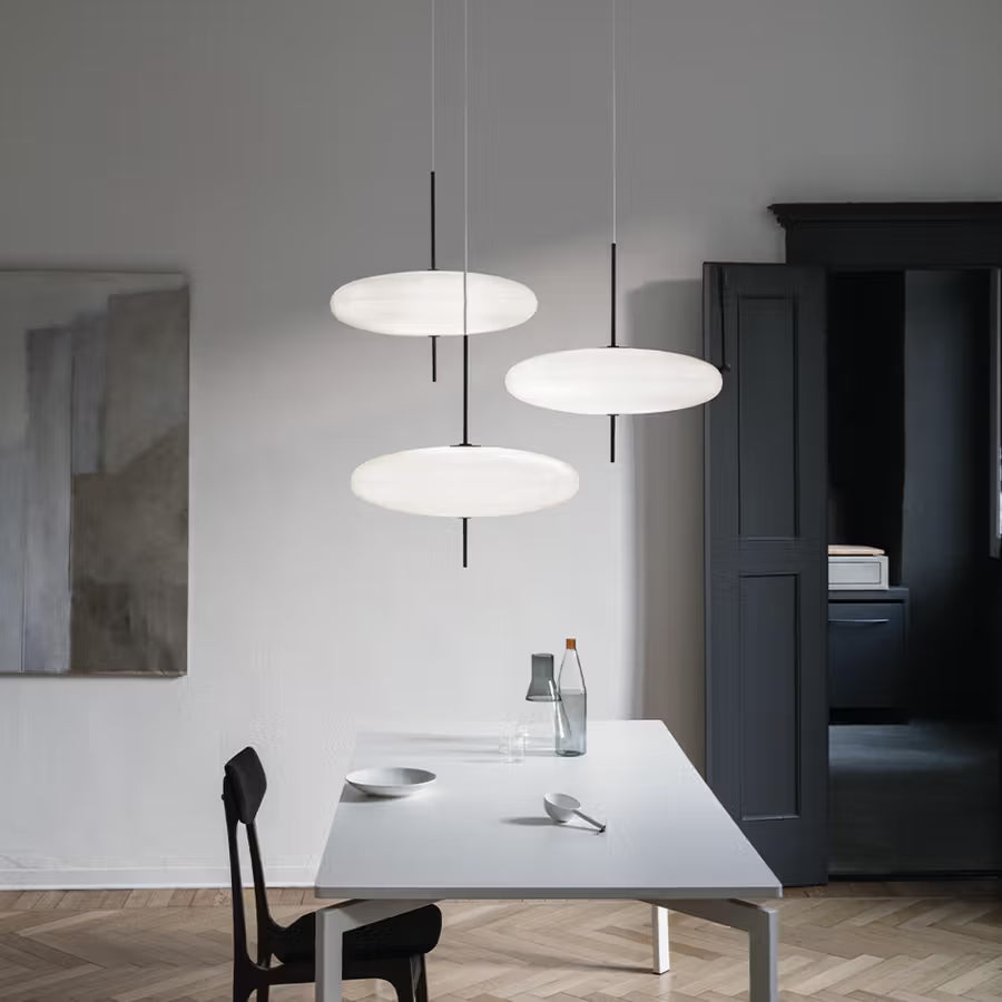 Astep Model 2065 Pendant White Shade, Black Cord