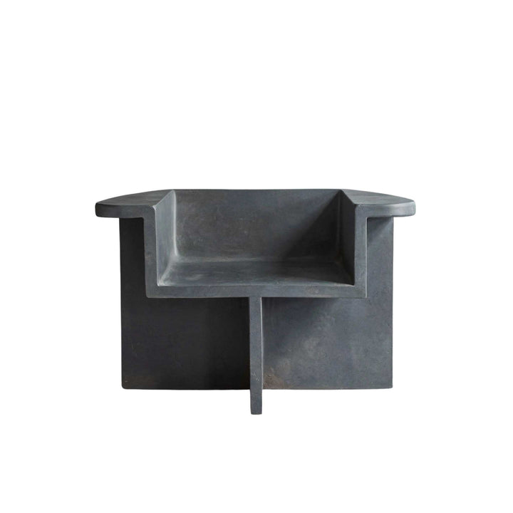 101 Copenhagen Brutus Lounge Chair, Mørkegrå Fibercement