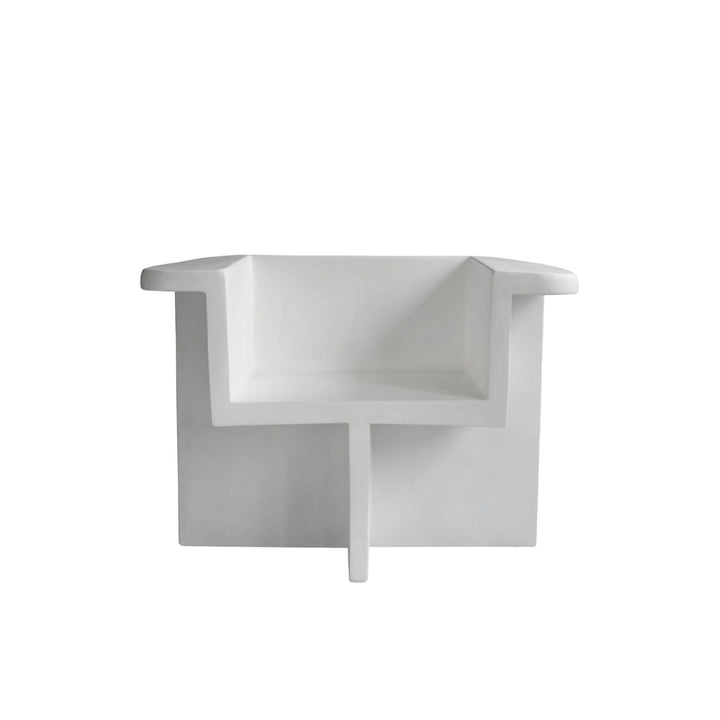 101 Copenhagen Brutus Lounge Chair, Hvid Fibercement