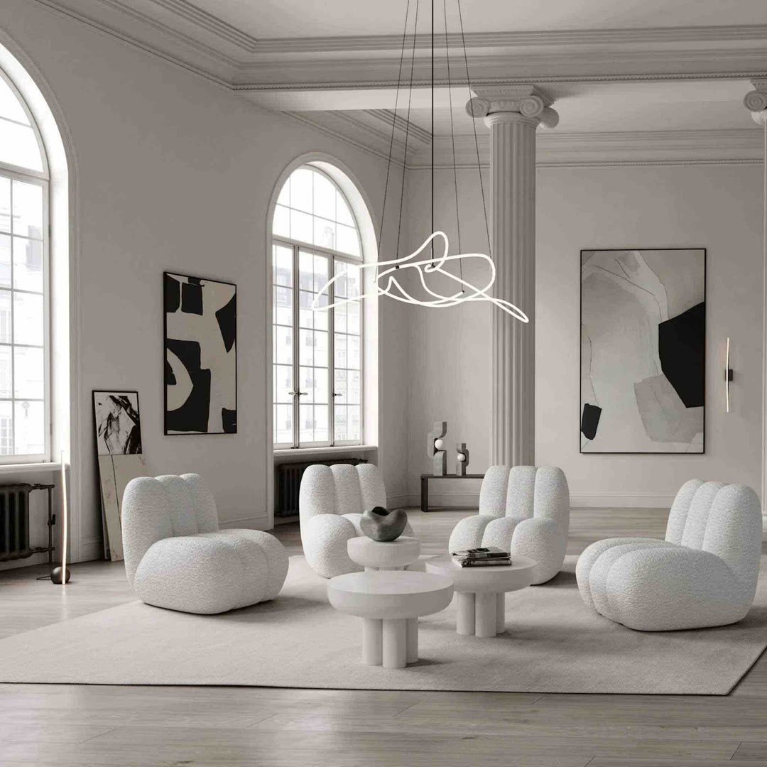 101 Copenhagen Ghost Chandelier Big, Neon