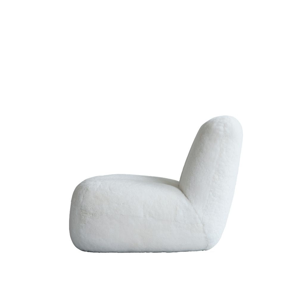 101 Copenhagen Toe Chair Lænestol, Hvid Fåreskind