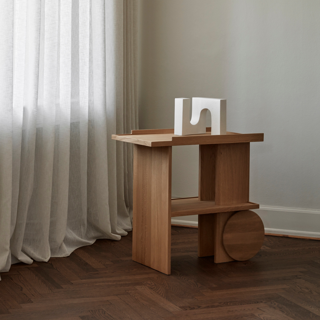 Kristina Dam Studio Axis Sidebord Side Table, Natural