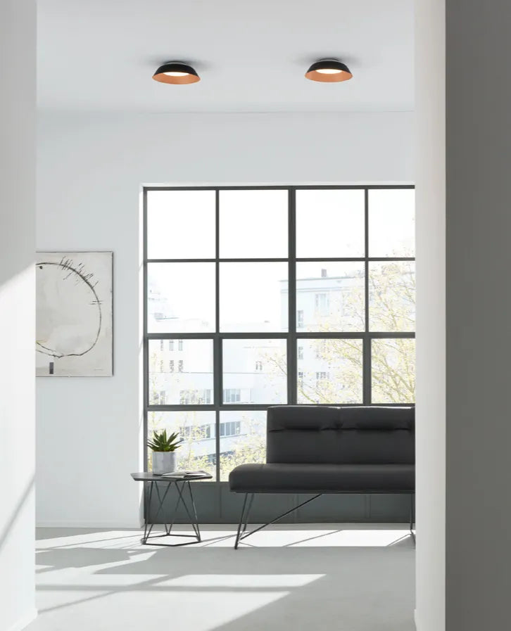 Wever & Ducré Towna IP44 1.0 Loftslampe Ø25, Hvid/Guld