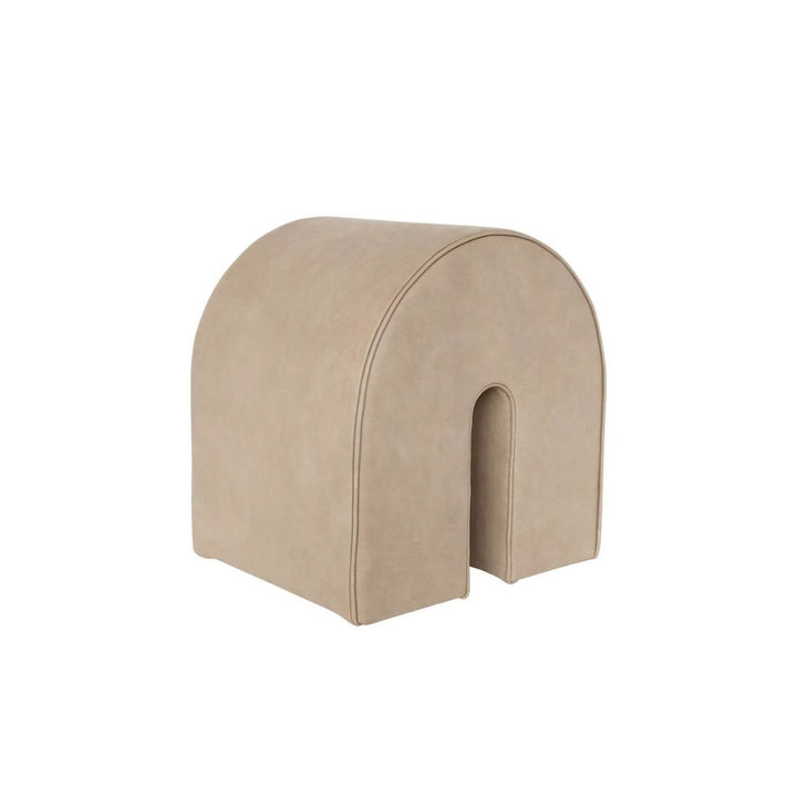 Kristina Dam Studio Curved Pouf, Light Brown