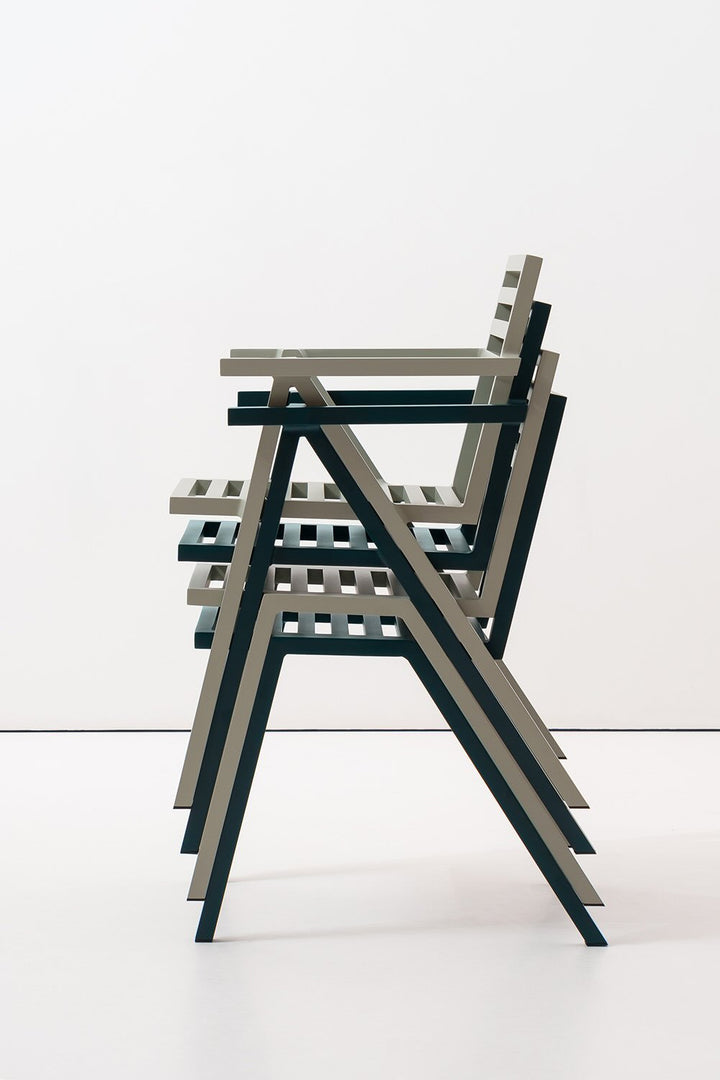 NINE 19 Outdoors Stol m. armlæn 2-pak, Sort