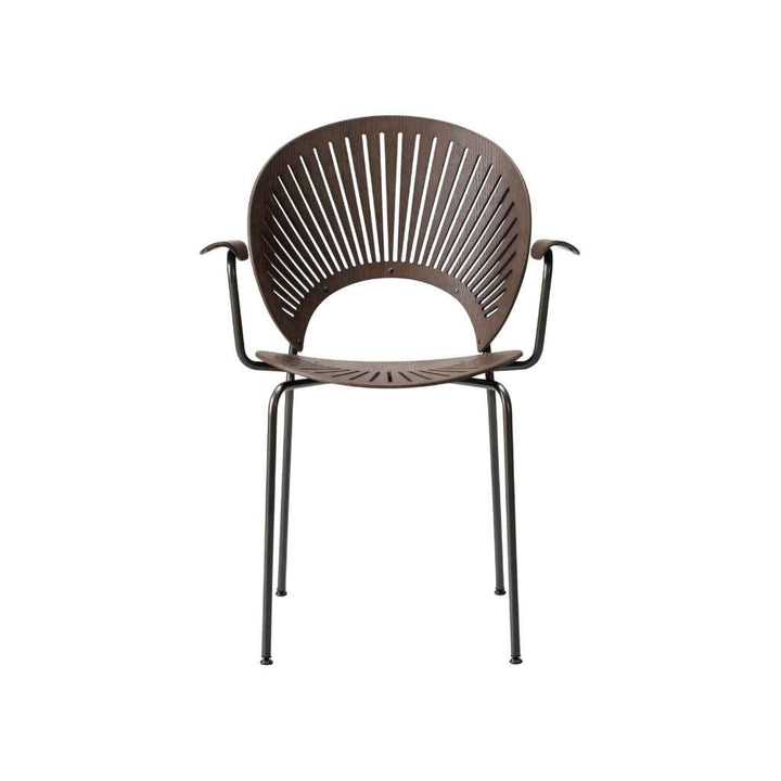 Fredericia Furniture Trinidad Armstol - Røget Eg Bejdset / Flint Stel