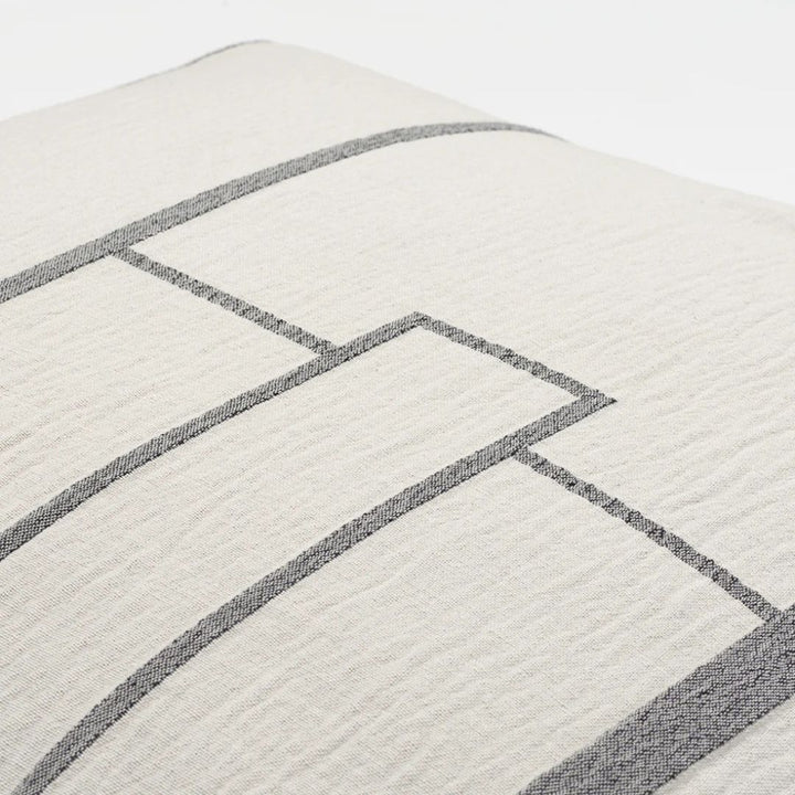 Kristina Dam Studio Architecture Cushion Cover, Off White/Black Melange