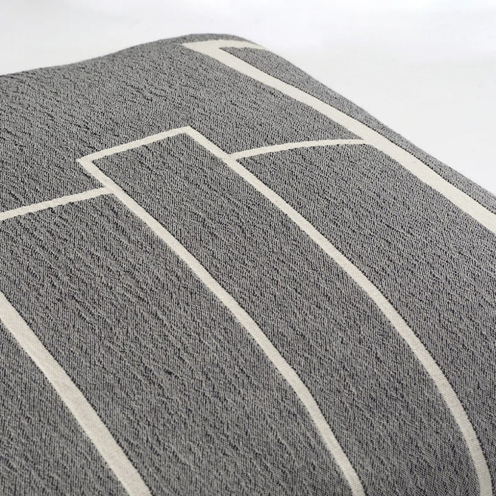 Kristina Dam Studio Architecture Cushion Cover, Black Melange/Off White