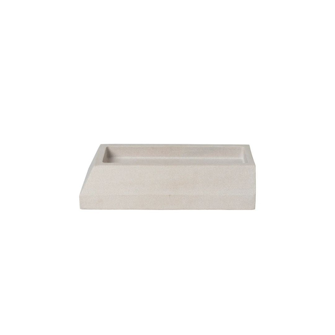 Kristina Dam Studio Sandstone Desk Organizer S, Light Grey