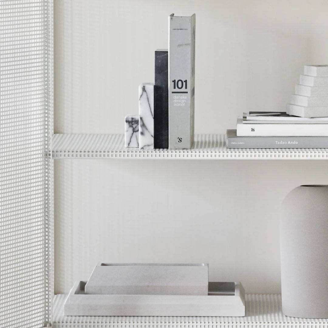 Kristina Dam Studio Sandstone Desk Organizer S, Light Grey