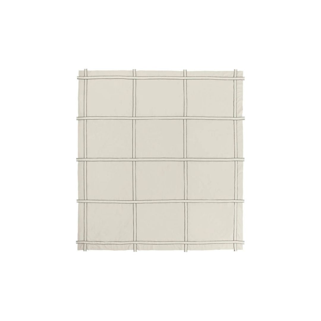 Kristina Dam Studio Bow Bedspread, Undyed/Black