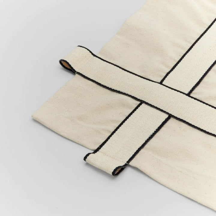 Kristina Dam Studio Bow Bedspread, Undyed/Black