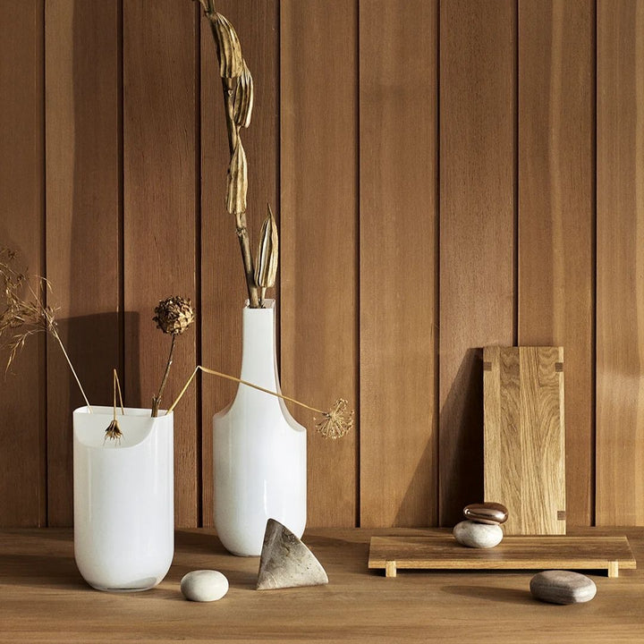 Kristina Dam Studio Serif Vase H42, Opal White
