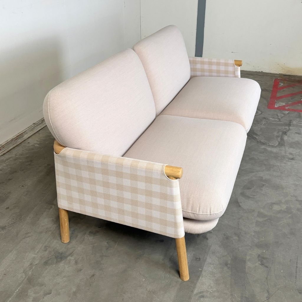 Fredericia Furniture Savannah Sofa - Steelcut Beat 0215 Ryg / Steelcut Trio 226 Puder / Eg Lys Olie
