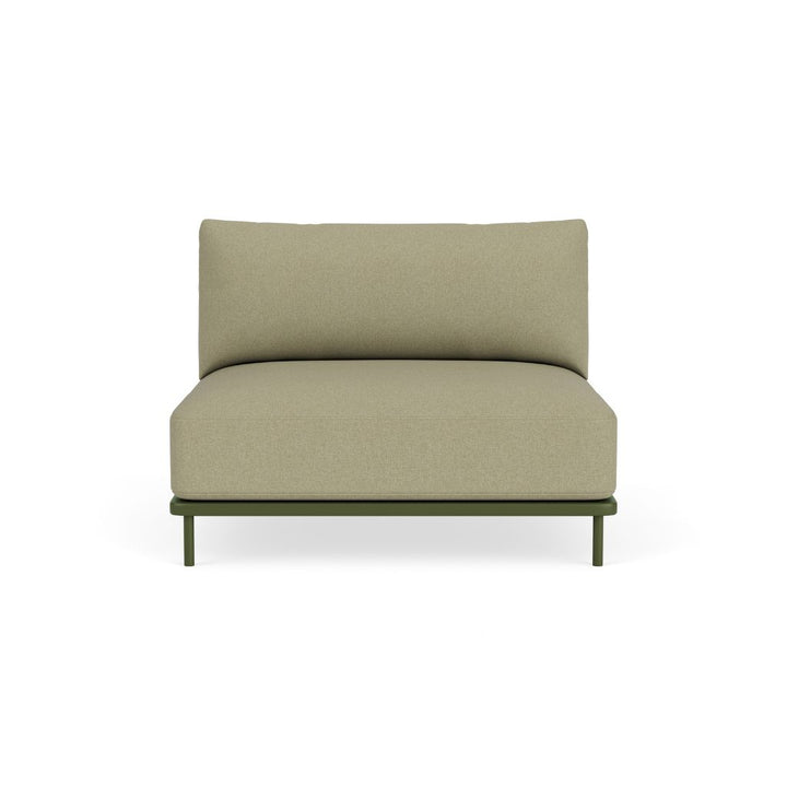 Vincent Outdoor Sofamodul - Clary Sage Green, Olive Green Steel