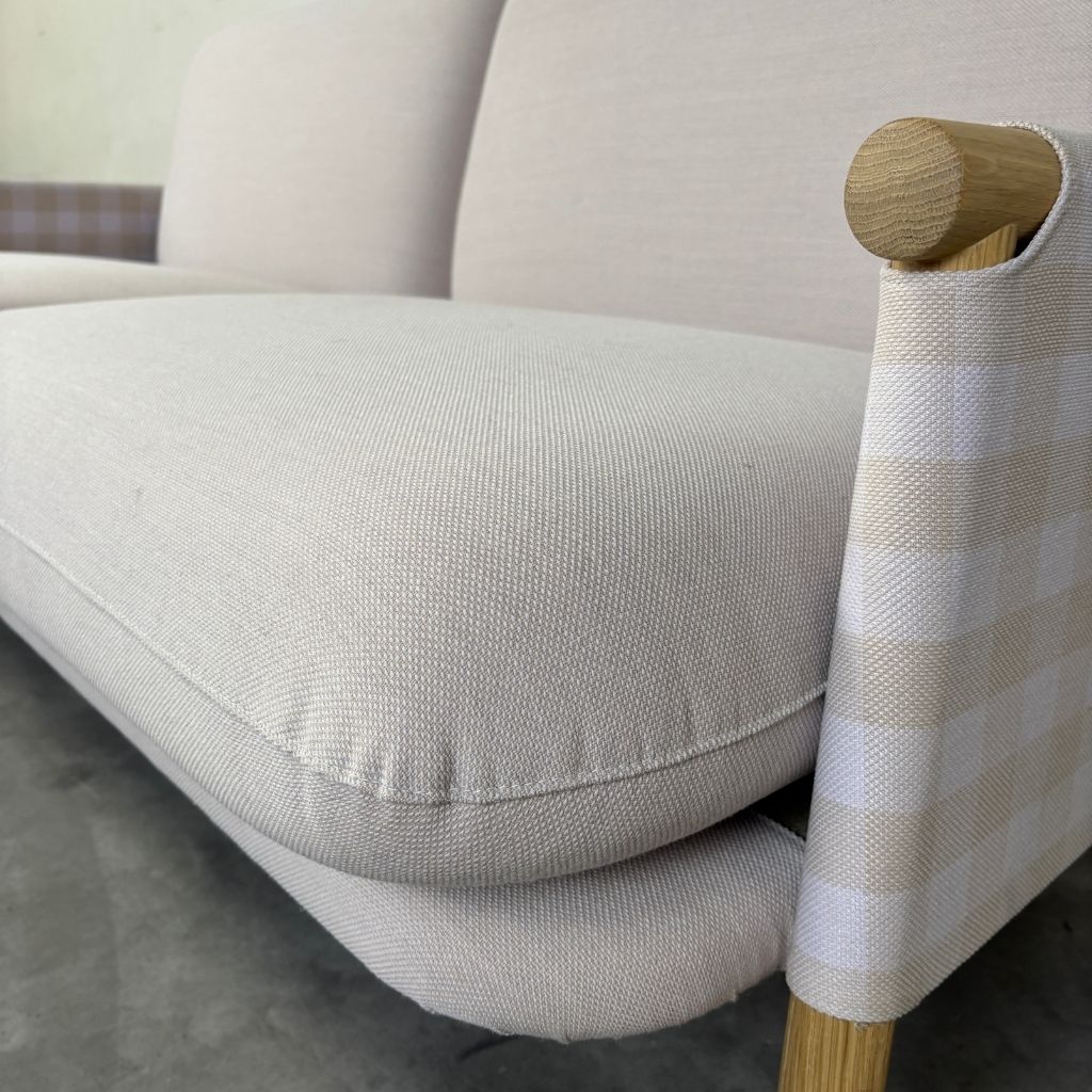 Fredericia Furniture Savannah Sofa - Steelcut Beat 0215 Ryg / Steelcut Trio 226 Puder / Eg Lys Olie