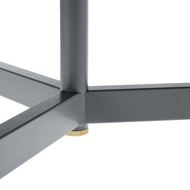 Normann Copenhagen Union Cafébord Ø80, Grå / Stål