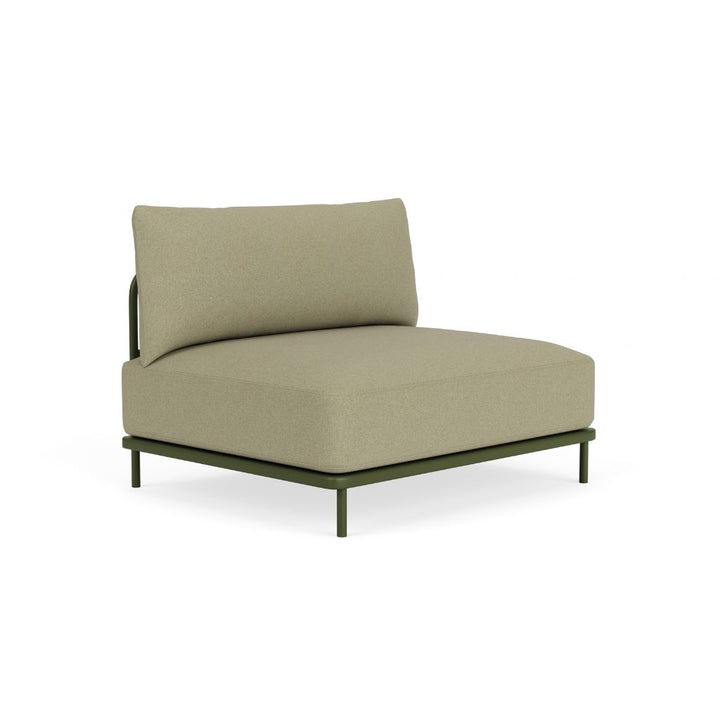 Vincent Outdoor Sofamodul - Clary Sage Green, Olive Green Steel