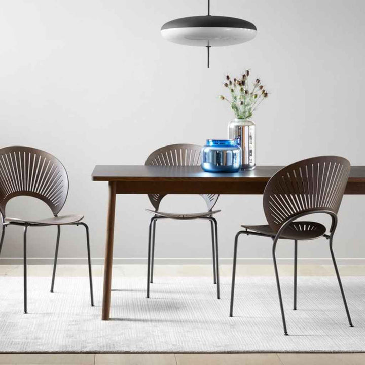 Fredericia Furniture Trinidad Armstol - Røget Eg Bejdset / Flint Stel