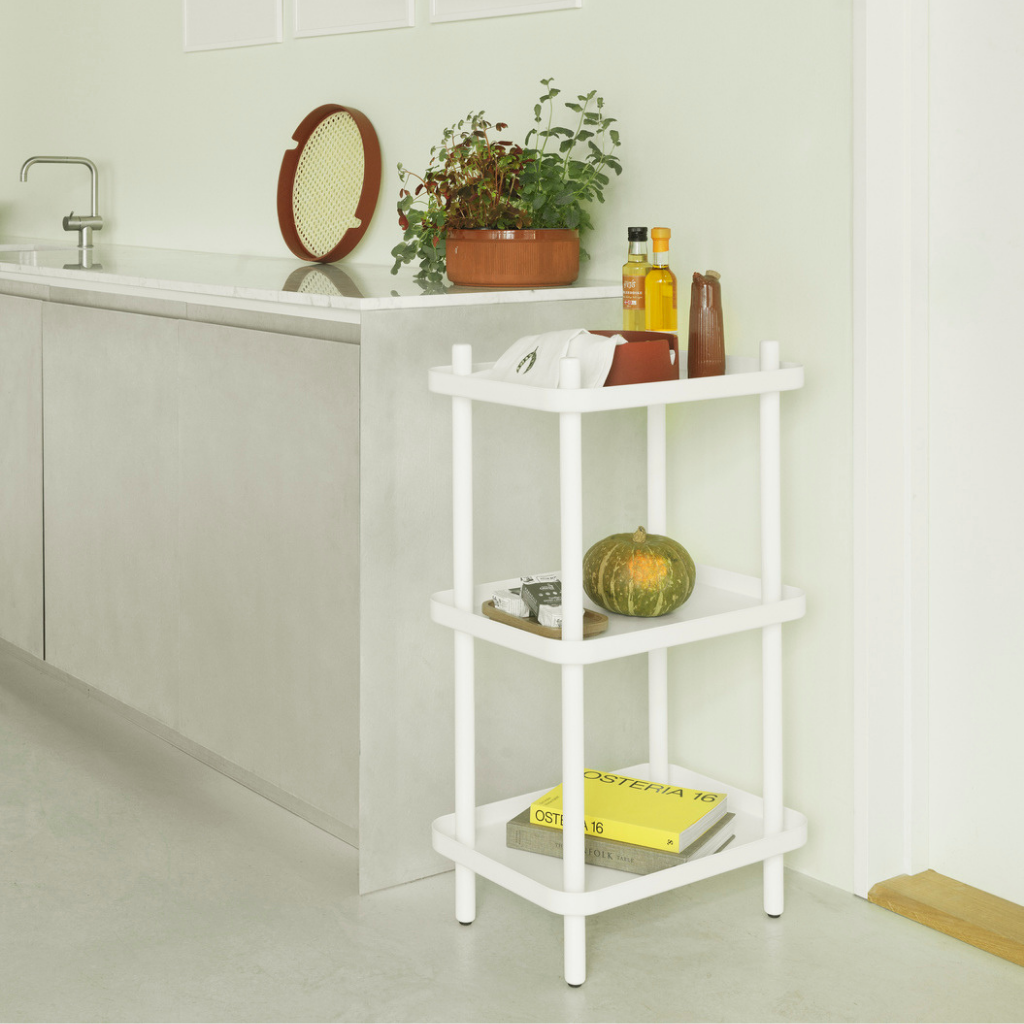 Normann Copenhagen Block Reol, Hvid/Hvid
