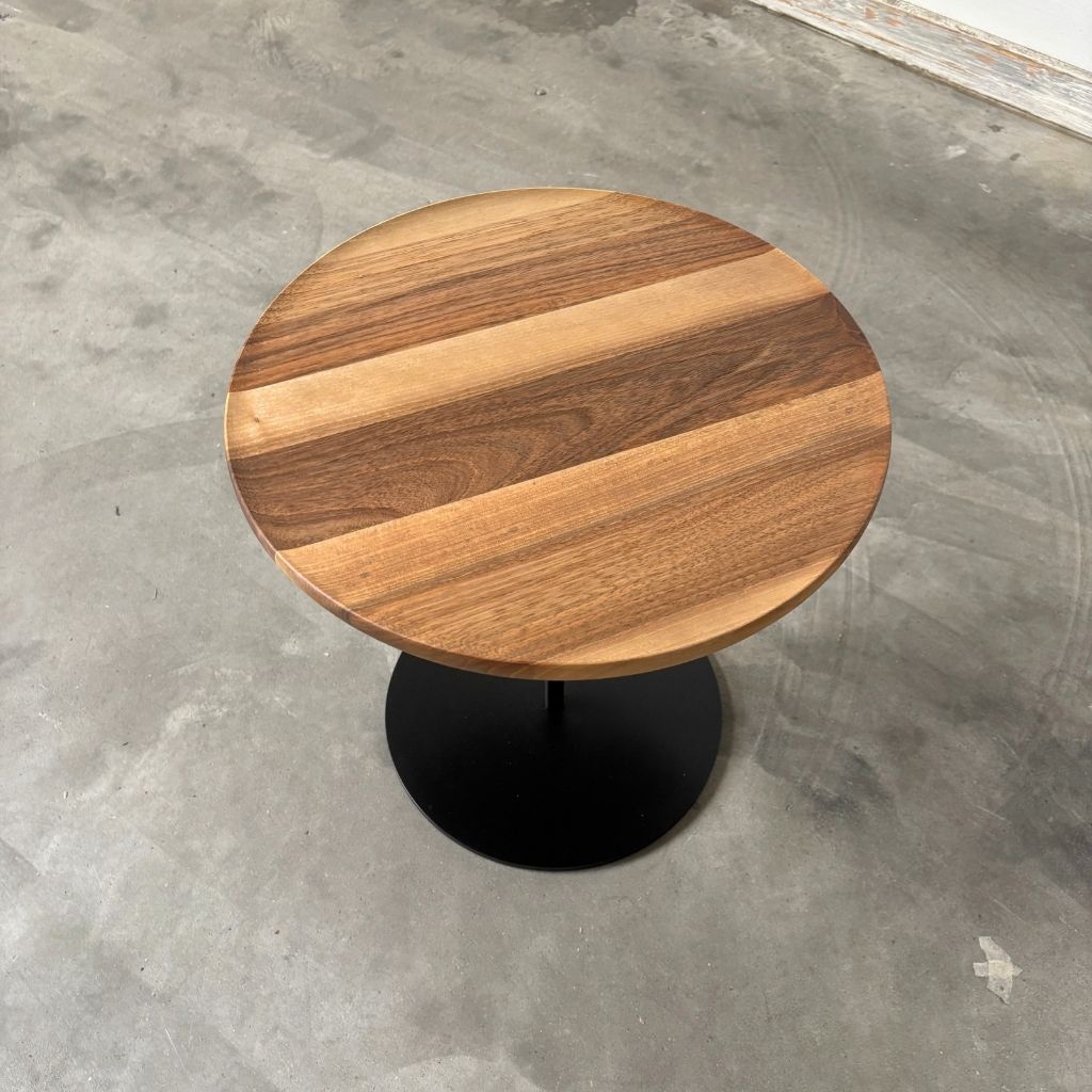 Fredericia Furniture Pal Sidebord Ø37,5 - Valnød Olie / Sortlakeret