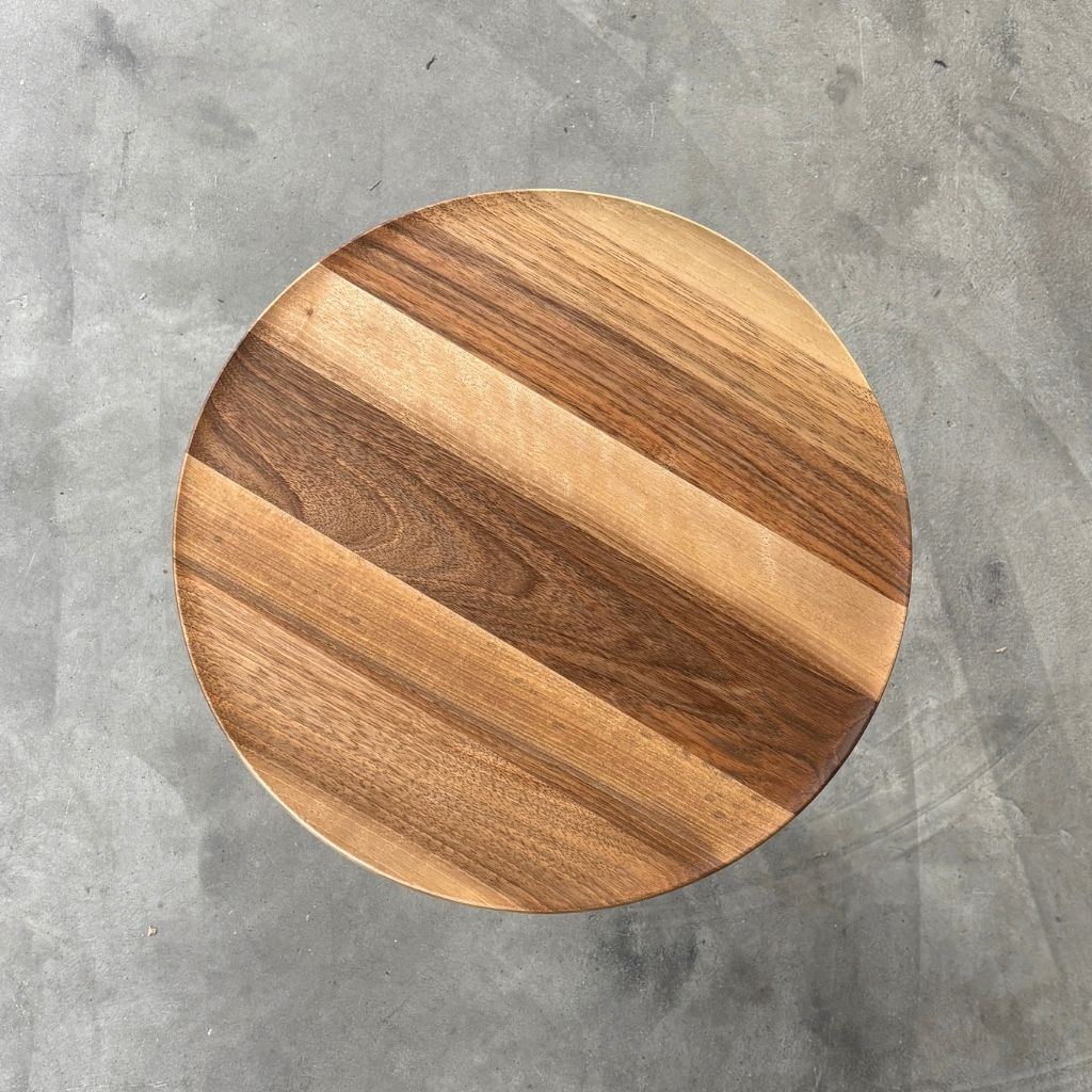 Fredericia Furniture Pal Sidebord Ø37,5 - Valnød Olie / Sortlakeret