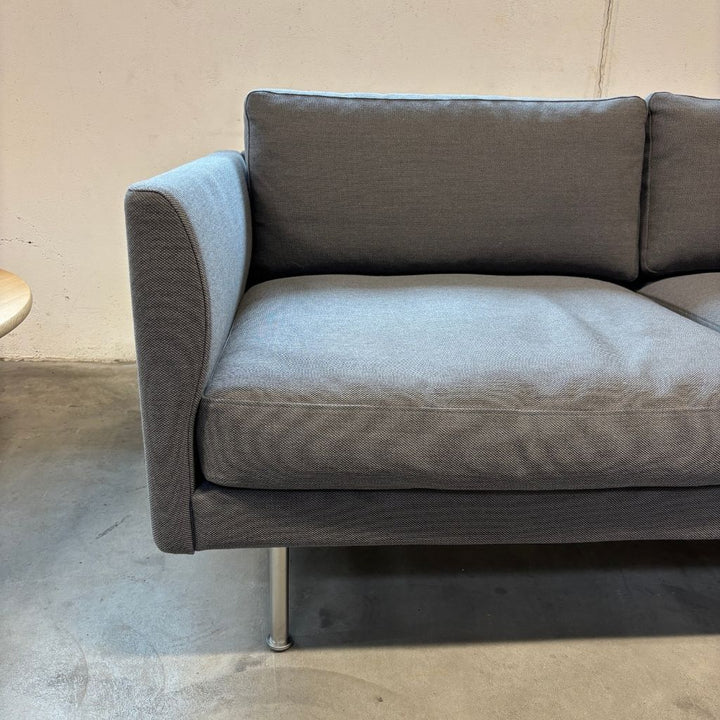 Fredericia Furniture Calmo Hjørne Sofa Conf. D - Steelcut Trio 176 / Mat Krom Ben