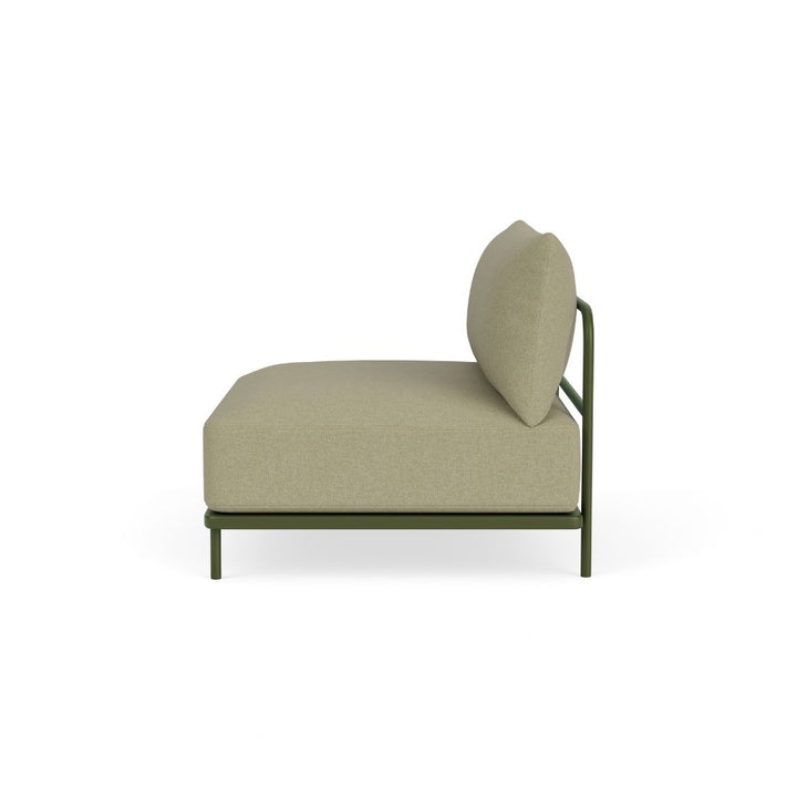 Vincent Outdoor Sofamodul - Clary Sage Green, Olive Green Steel