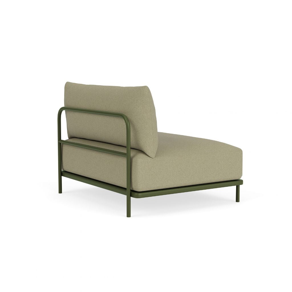 Vincent Outdoor Sofamodul - Clary Sage Green, Olive Green Steel