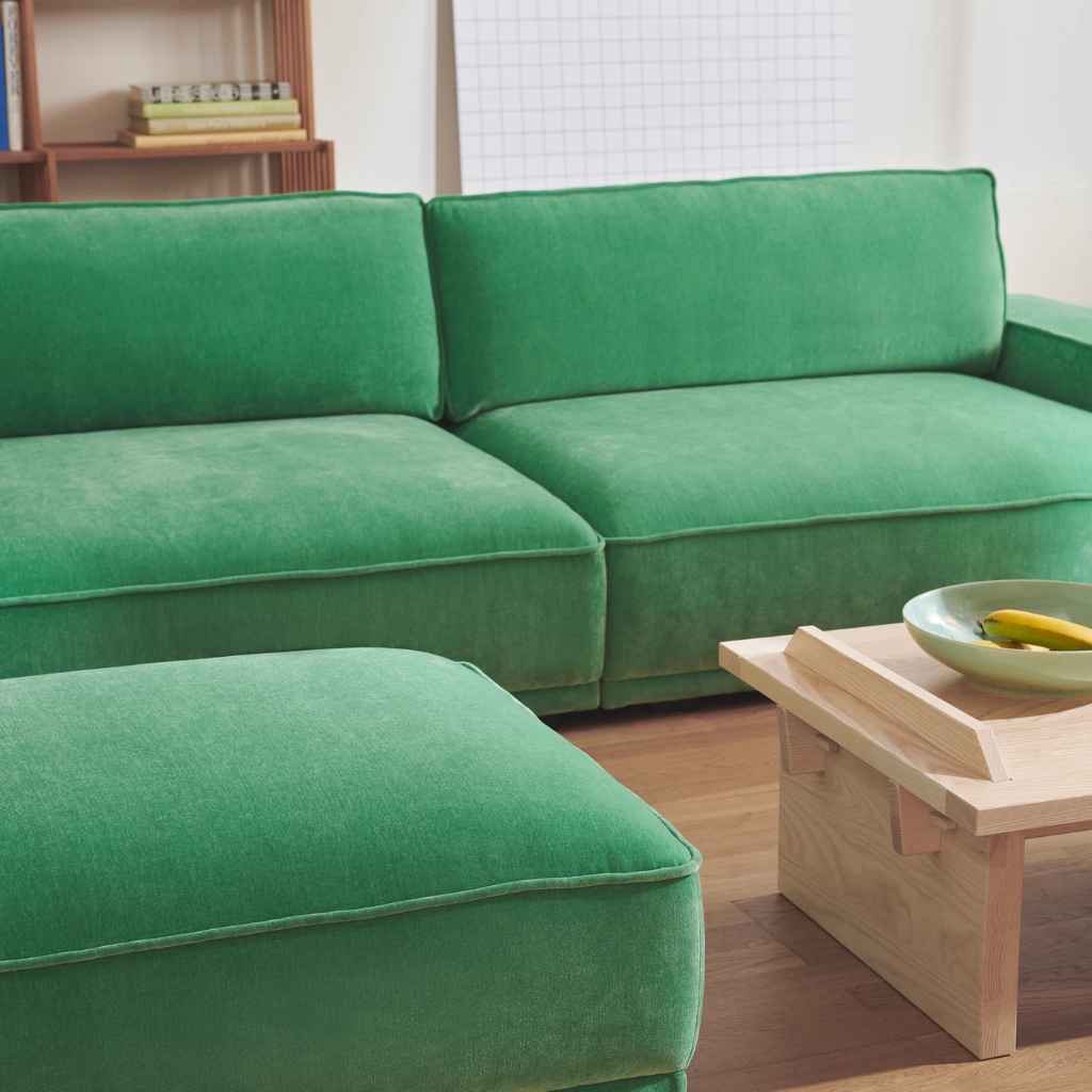Leonora 3,5 personers Sofa - Moss Grass Green