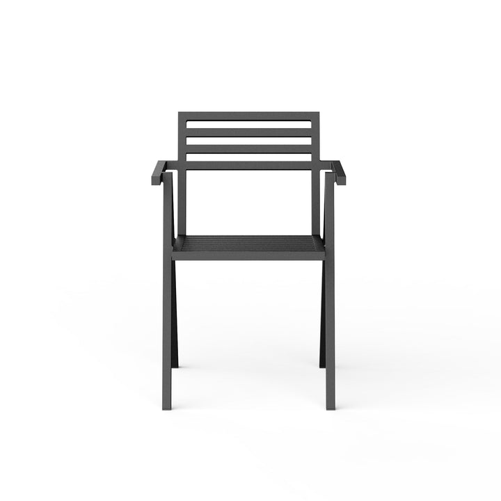 NINE 19 Outdoors Stol m. armlæn 2-pak, Sort