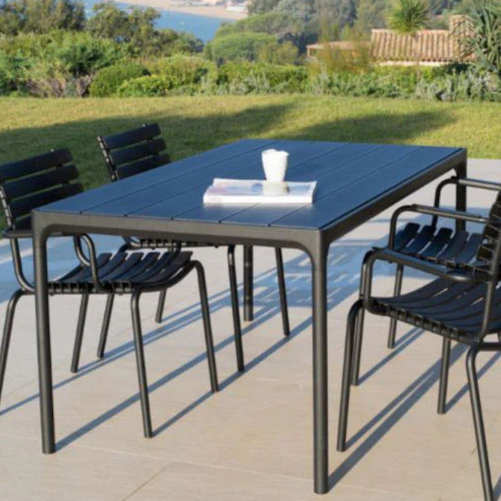 HOUE FOUR Havebord 210x90 cm, Sort
