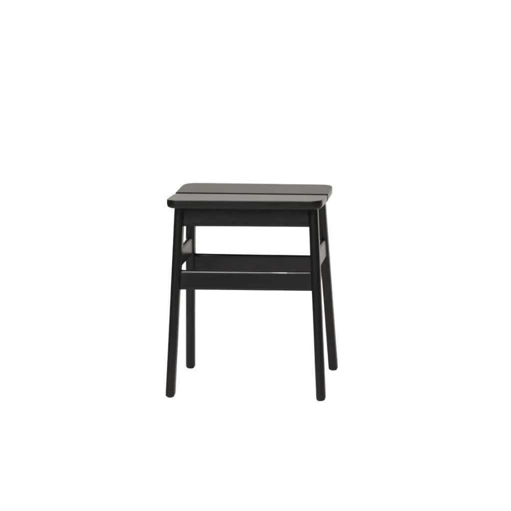 Form & Refine Angle Taburet 45, Sort