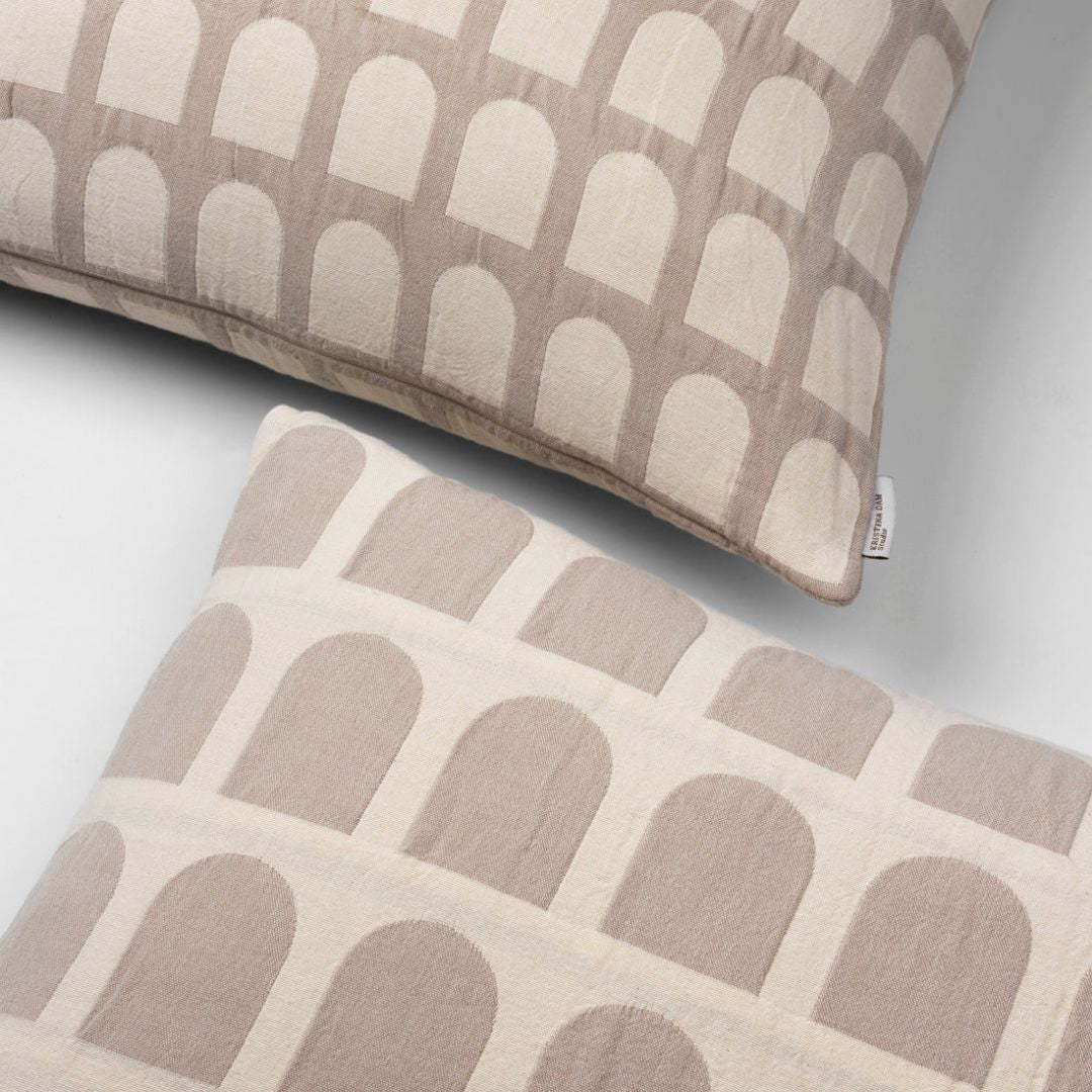 Kristina Dam Studio Arch Cushion Cover, Off White/Beige