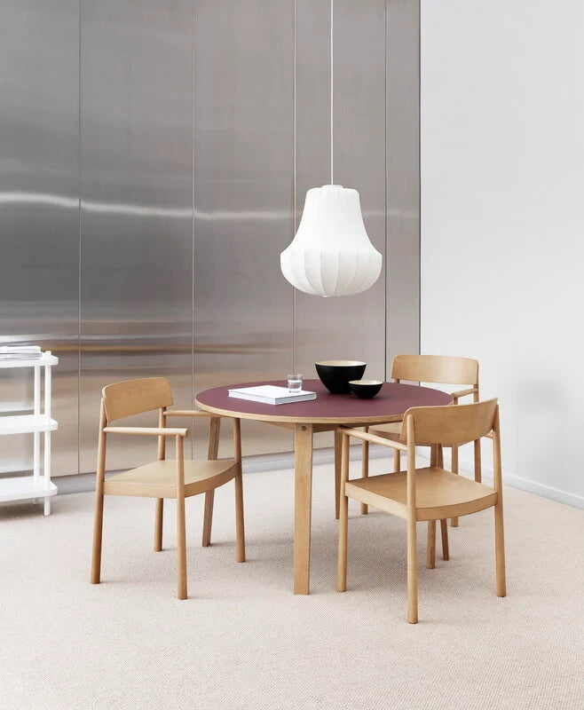 Normann Copenhagen Timb Stol m armlæn, Tan